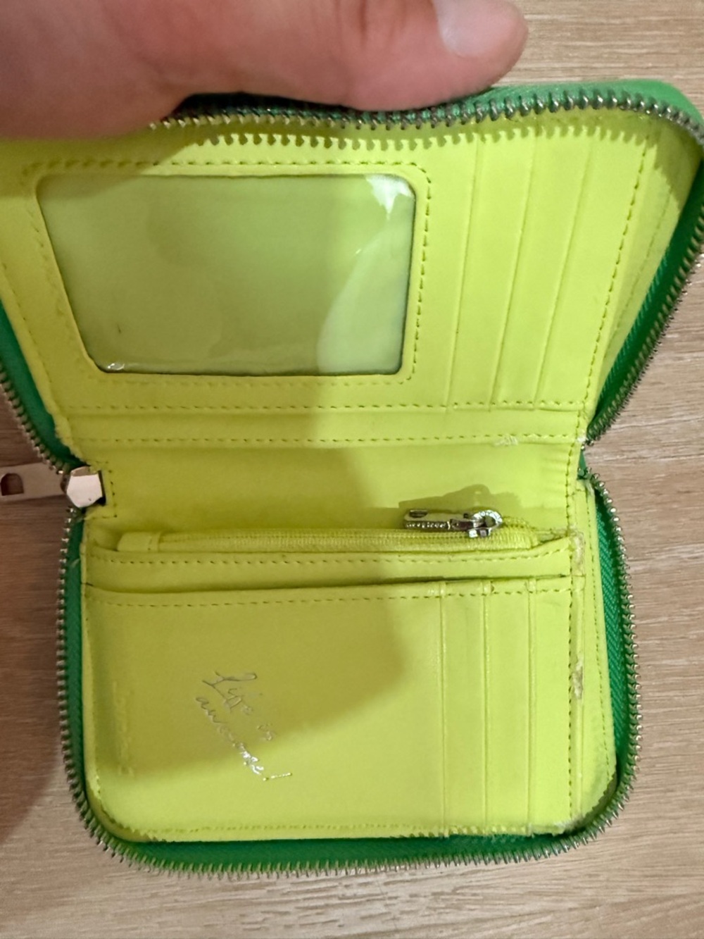 Desigual Green Zip Wallet - Picture 4 of 7